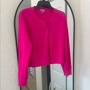 J. Crew pink cashmere sweater